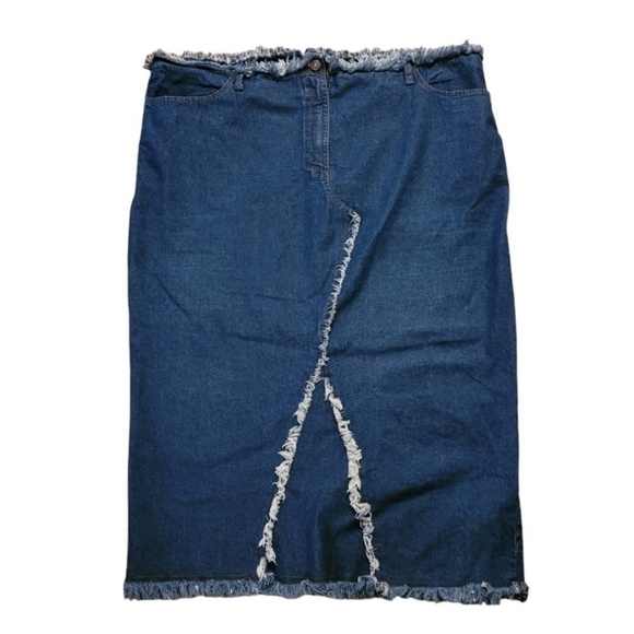 VTG Jeans Junction Denim Skirt Sz 3X - Picture 2 of 7